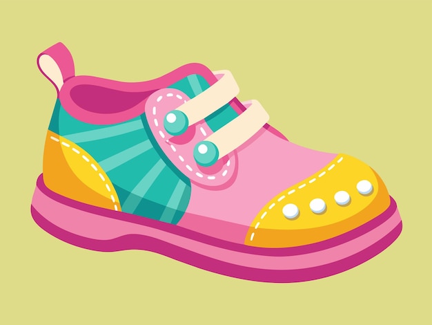 Baby shoes vector illustration