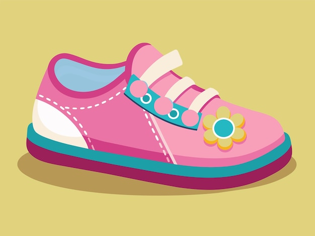 Baby shoes vector illustration