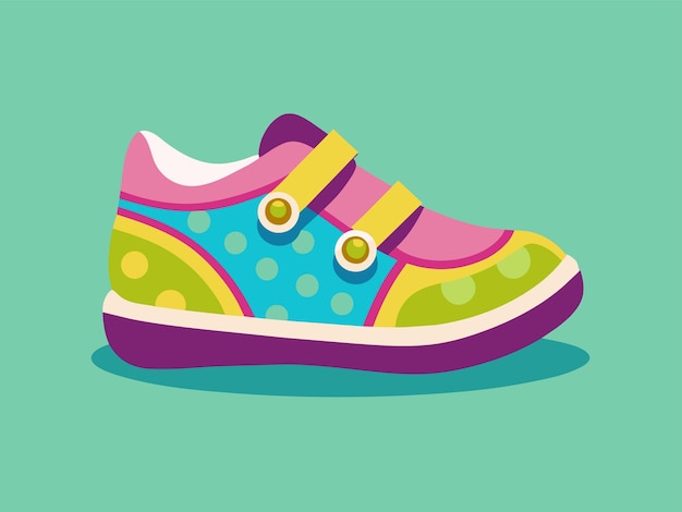 Vector baby shoes