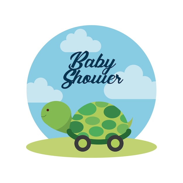 baby shower invitation cute toy