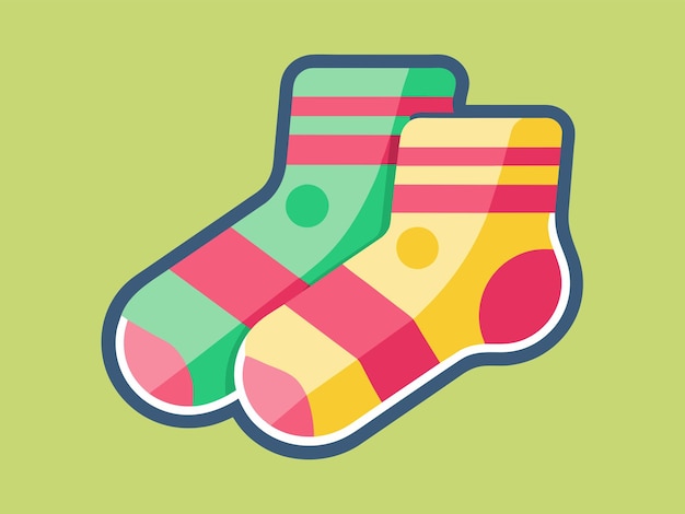 baby socks vector illustration