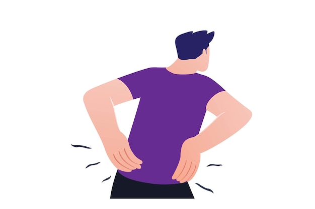 Back pain caused by office syndrome