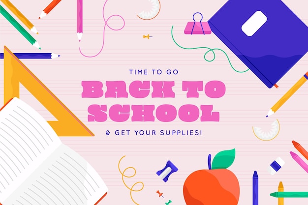 Vector back to school background