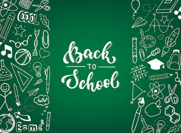 Back to school banner, poster, print