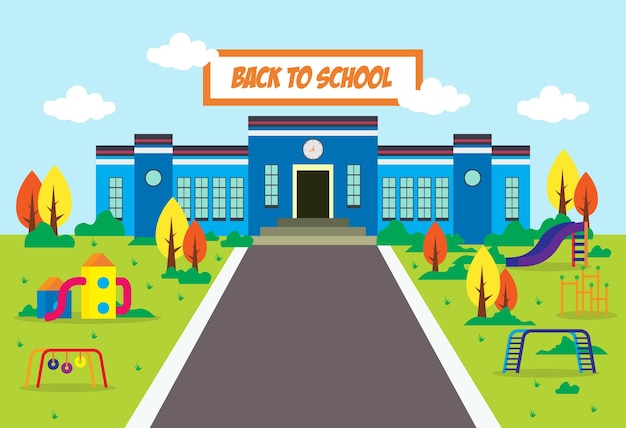 Back to school design illustration