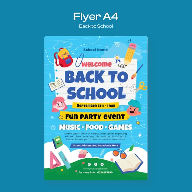 Back to School Flyer Template