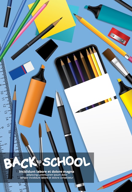 Back to School poster template