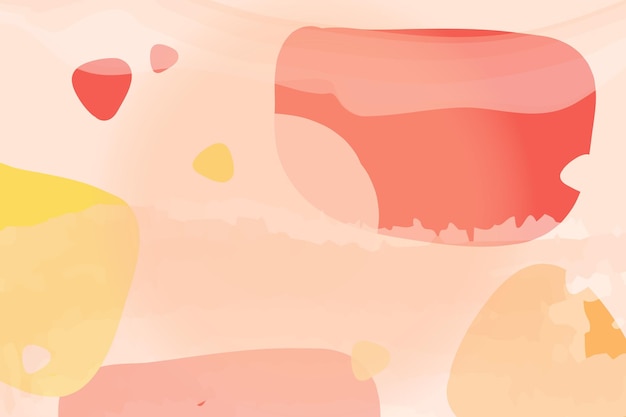 Vector background with colorful peach abstract shapes