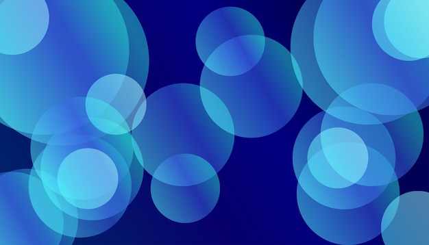 Vector background with geometric shapes in blue tones