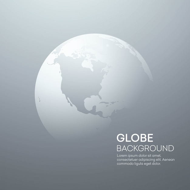 Background with Planet Earth Globe