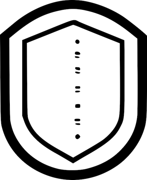 Badge Black and White Vector illustration