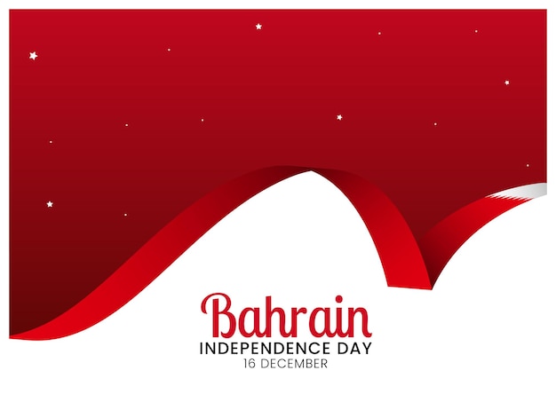 Bahrain independence day flag and background