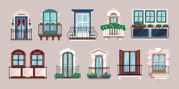 Balcony Horizontal Set