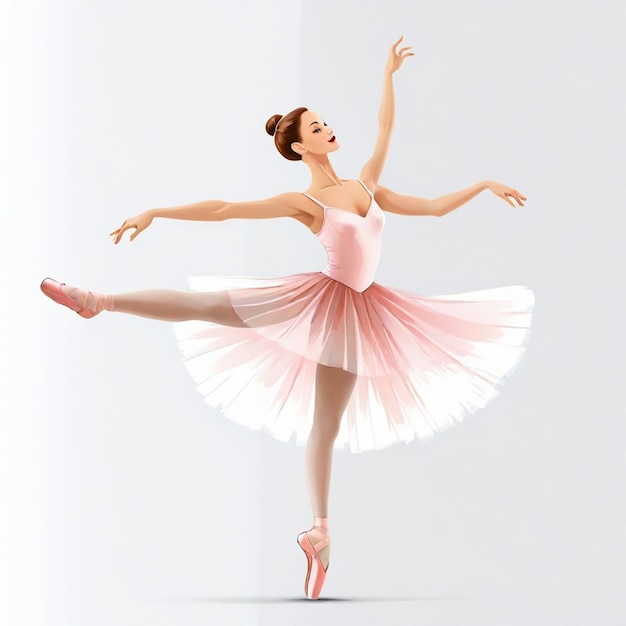 Vector ballet vector set white background isolated a high qualit