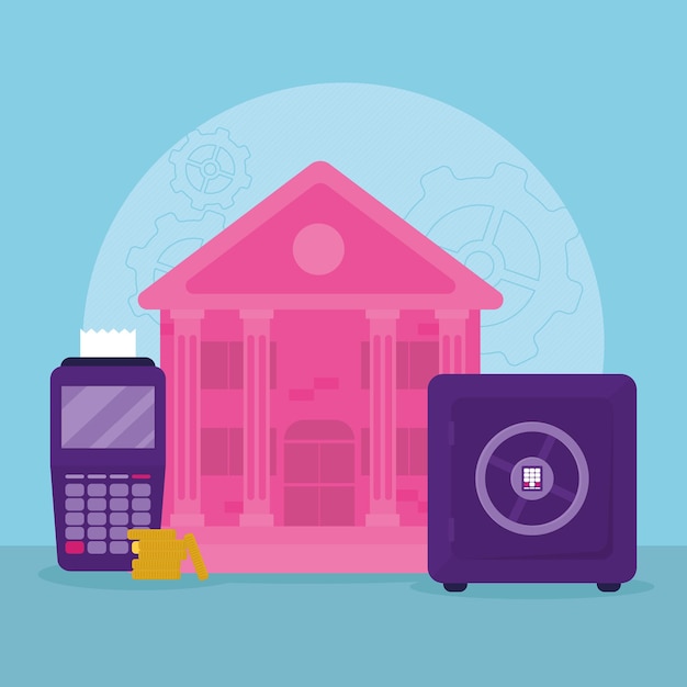 Banking illustration design