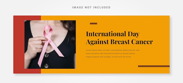 Banner International Day against Breast Cancer template