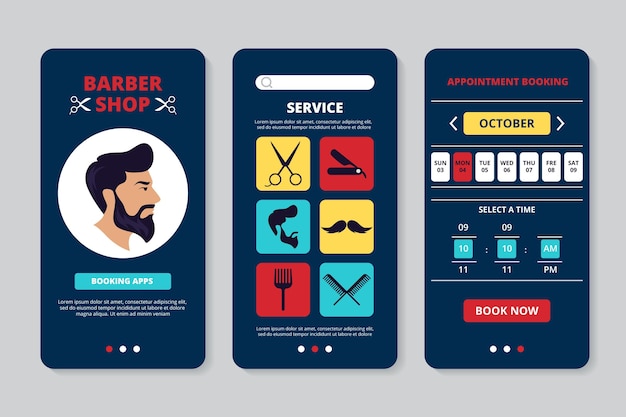 Barber shop booking app