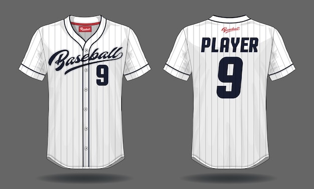 Vector baseball tshirt mock up