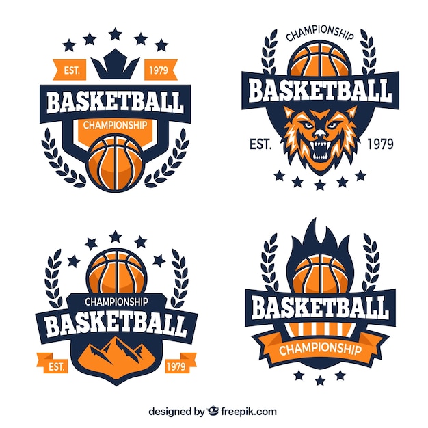 Basketball team logos