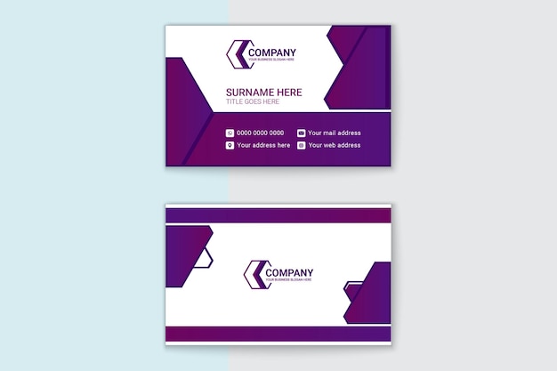 Beautiful modern business card design template