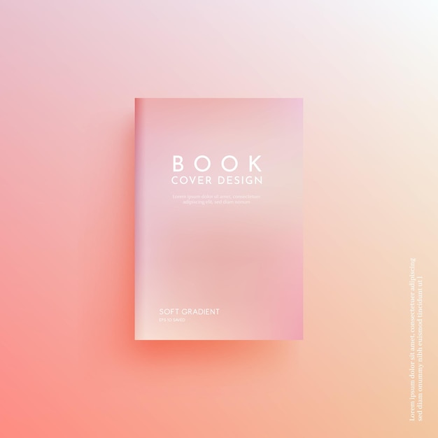 Beautiful pastel color book cover design brochure background