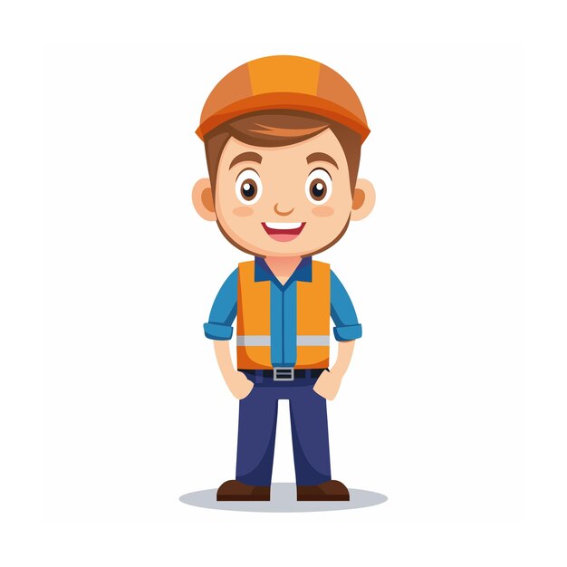 Vector beautiful professional cartoon character design vector illustration