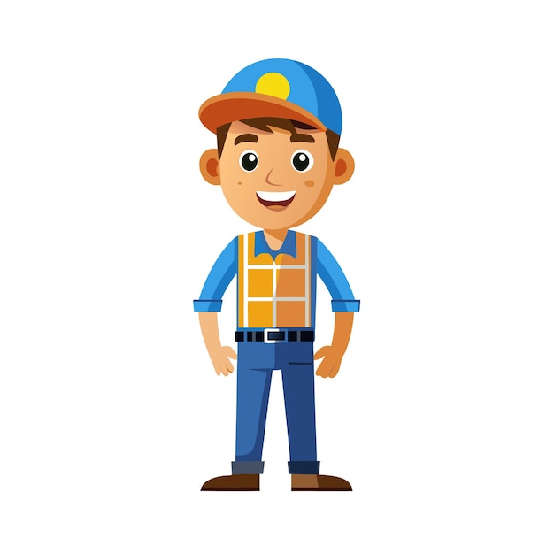 Vector beautiful professional cartoon character design vector illustration