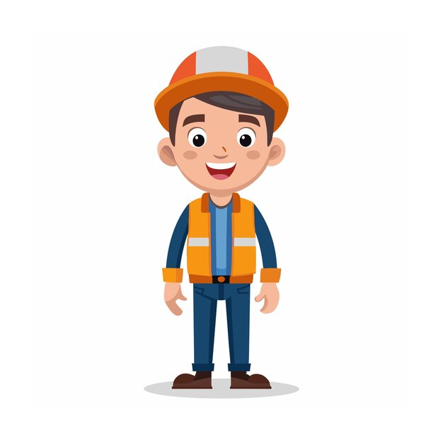 Vector beautiful professional cartoon character design vector illustration