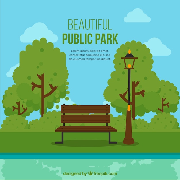 Beautiful public park