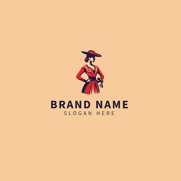 Vector beauty woman fashion shopping logo vector icon illustration isolated a stylish and elegant vector