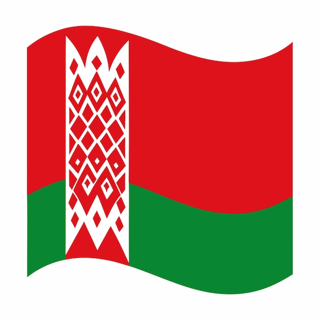 Belarus flag illustration on white background