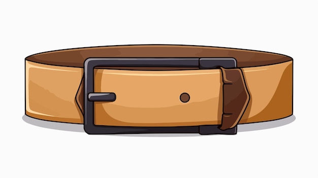 Vector belt with box cartoon vector illustration