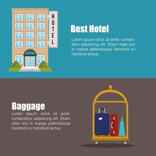 best hotel set services icons