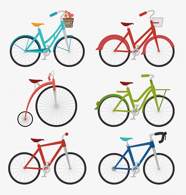 Bike and cyclism graphic design