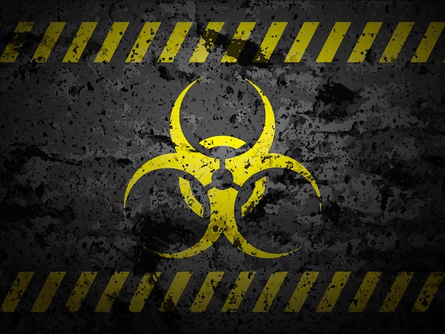 Vector biohazard sign background