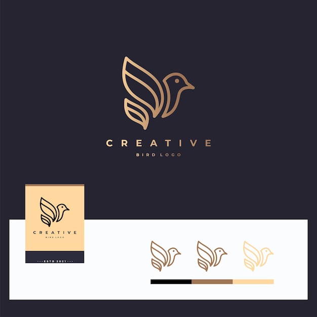 Bird logo design template