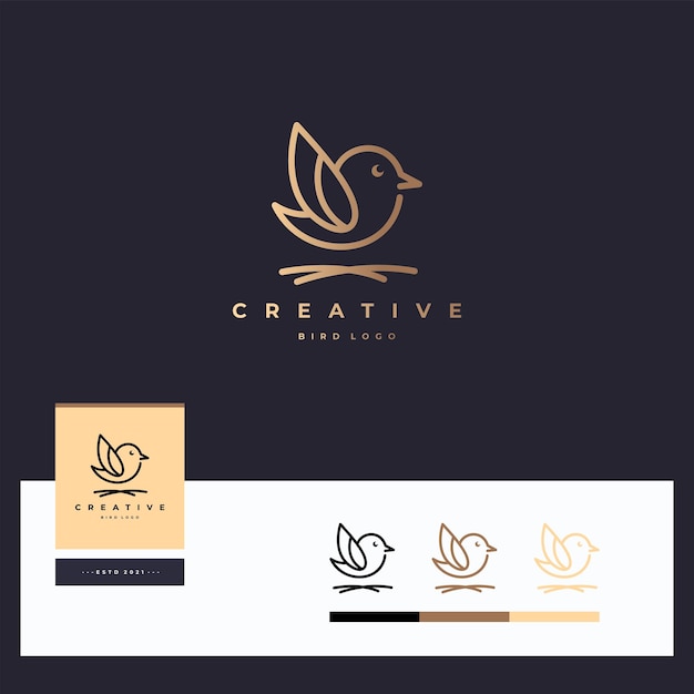 Bird logo design template