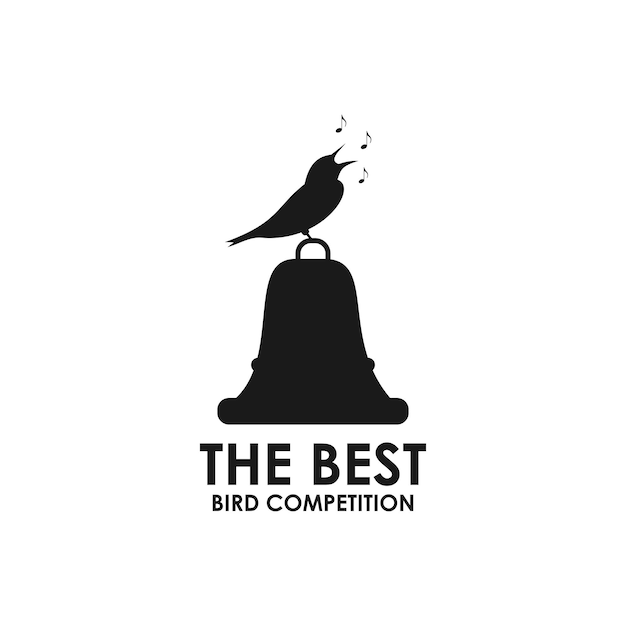 Bird vocal logo template