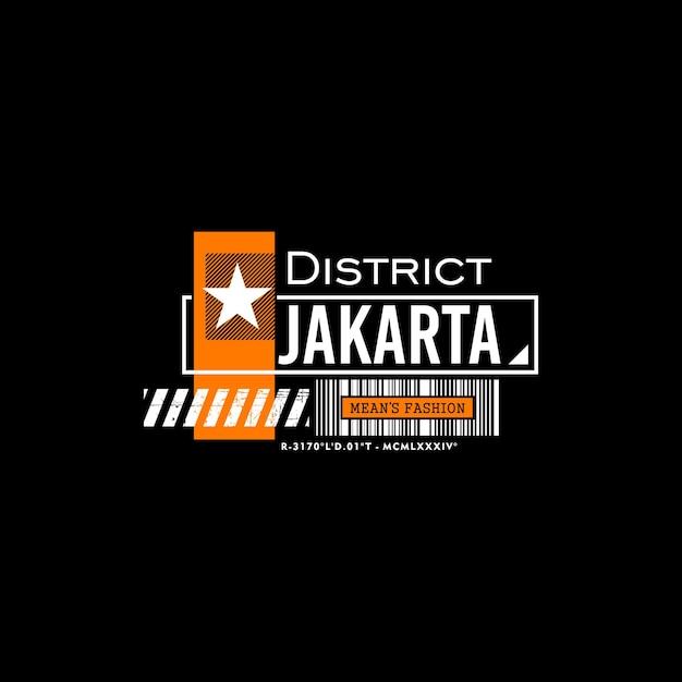 A black background with the logo for district jakarta.