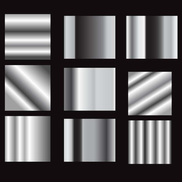 Vector a black background with a series of silver squares and the words  rectangle  on it