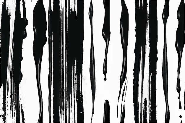 Vector black brush strokes isolated on white background brush strokes grunge background vector brush art