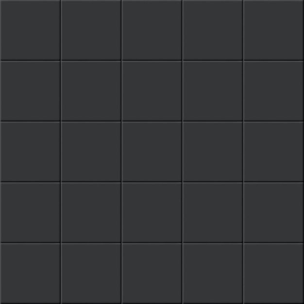 Vector black ceramic square tile seamless pattern