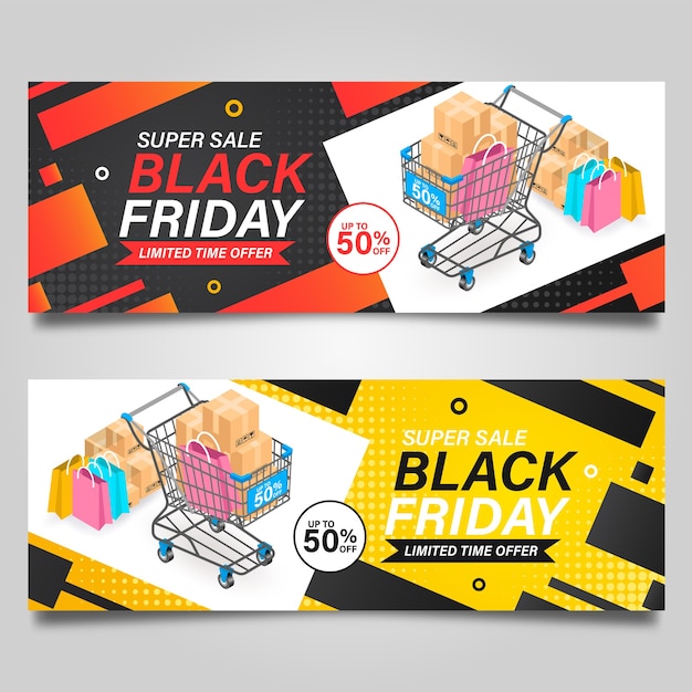 Black Friday banner design template