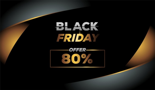 Vector black friday luxury background design