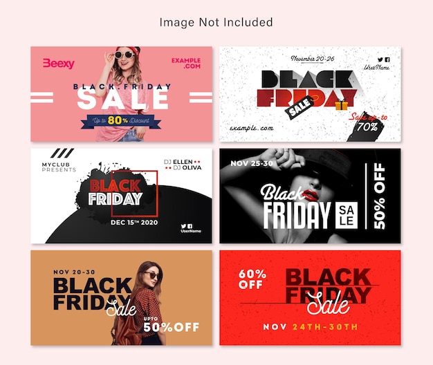 Black Friday Posting Kit Facebook Cover Design