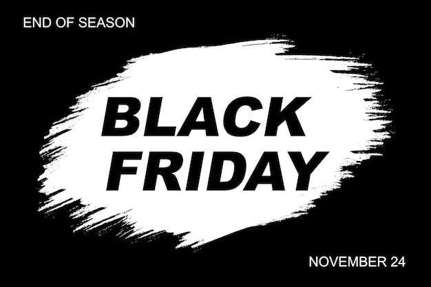 Black friday sale banner Vector illustration