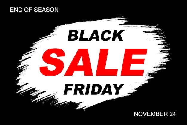 Black friday sale banner Vector illustration