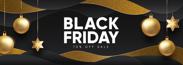 Vector black friday sale banner