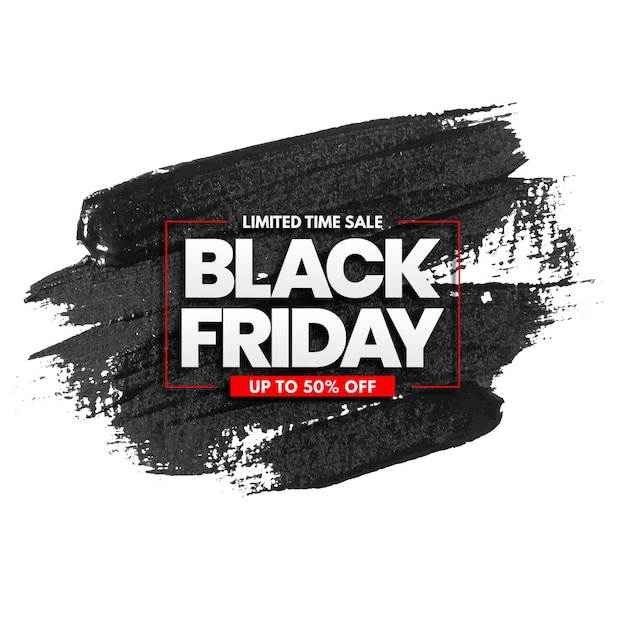 Black Friday Sale Stroke Background Vector Illustration