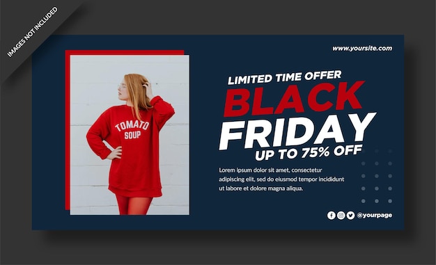 Black friday web banner design